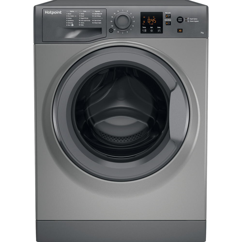 Hotpoint Nswm 743u Gg Uk Washing Machine Graphite Hotpoint