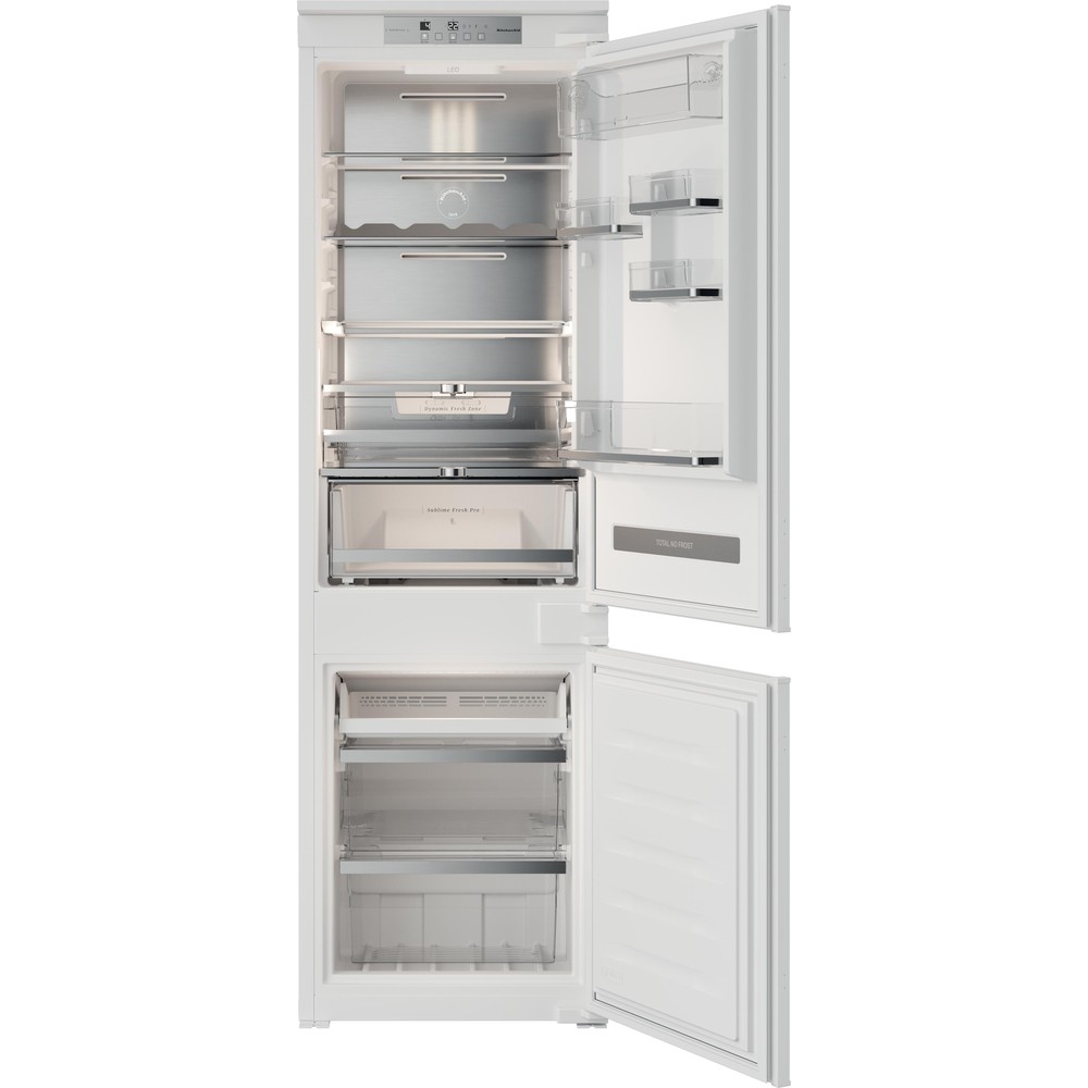 Kitchenaid Kombinerat kylskåp/frys Inbyggd KC18 T632 S P Vit 2 doors Frontal open