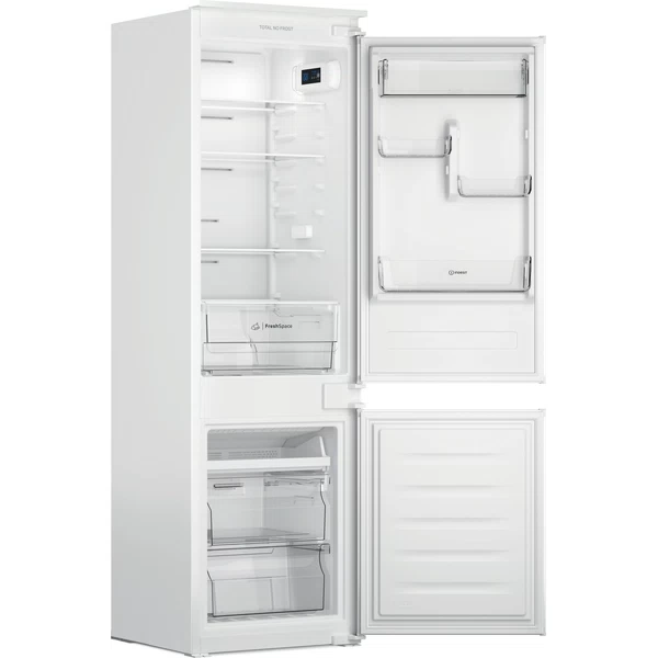 Indesit Kombinovaná chladnička s mrazničkou Vstavané INC18 T111 Biela 2 doors Perspective open