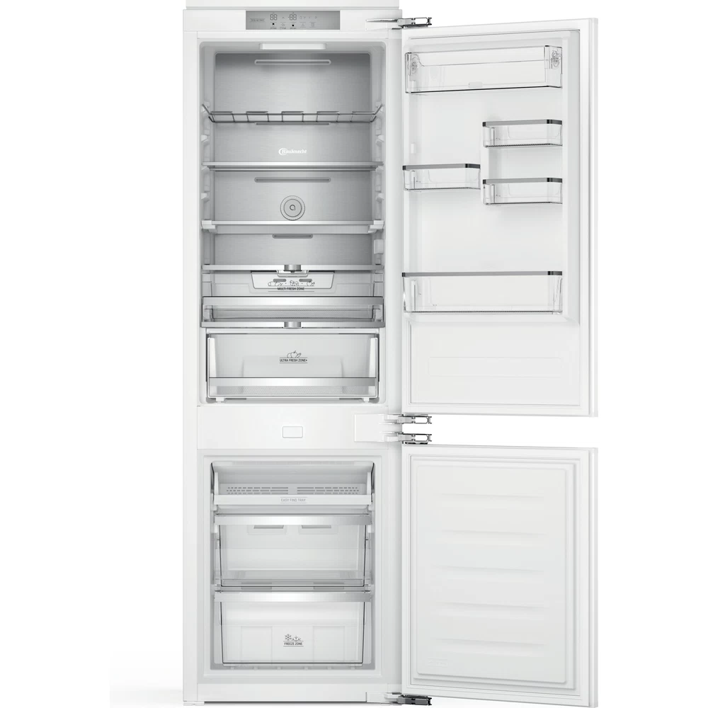 Bauknecht Combiné réfrigérateur congélateur Encastrable KGITN 18F3 MA Blanc 2 doors Frontal open