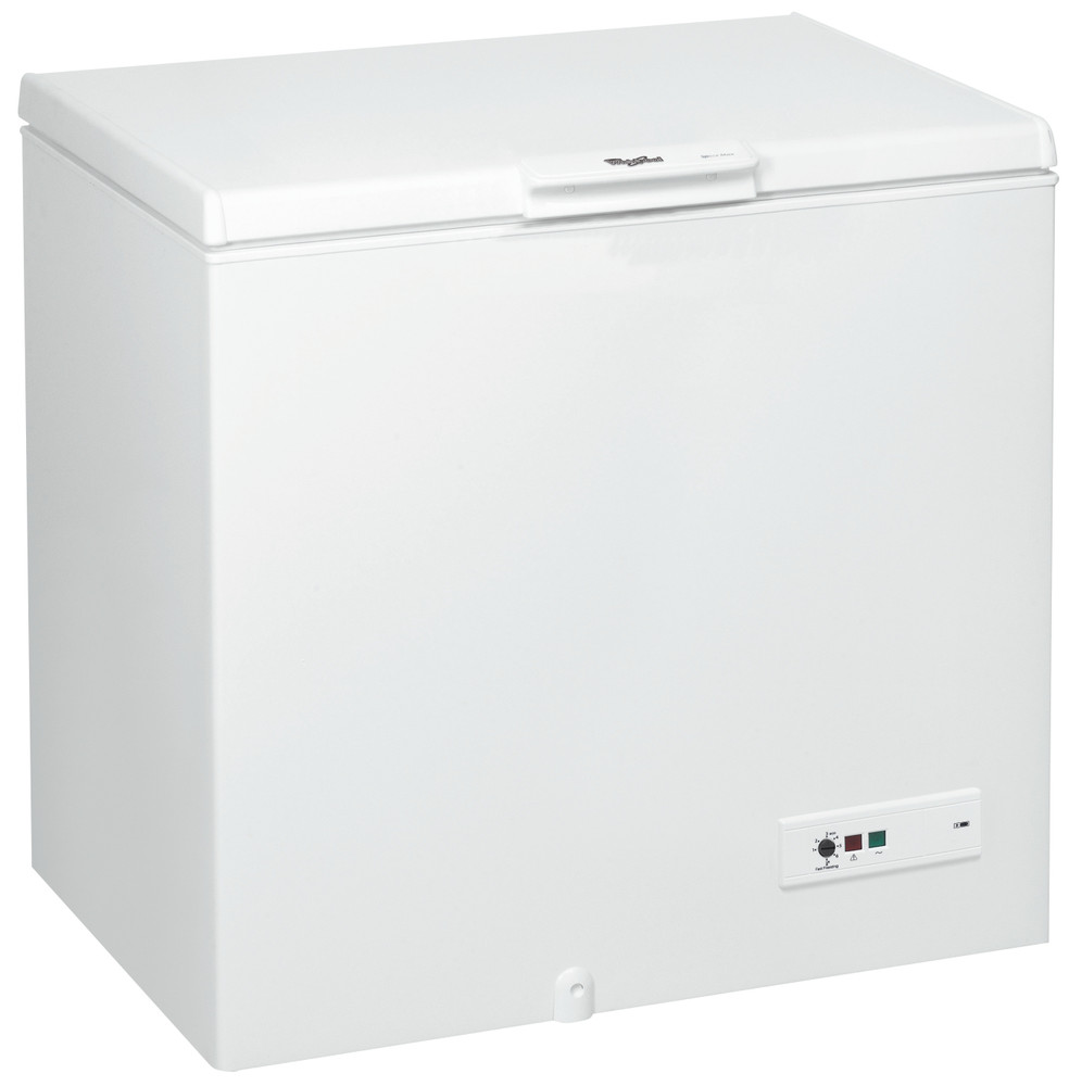 Whirlpool Freezer Free-standing CF340T White Perspective