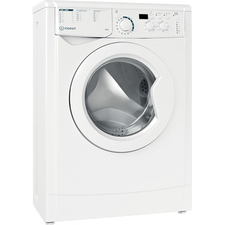 Indesit Veļas mazgājamā mašīna Brīvi stāvošs EWUD 41051 W EU N Balts Priekšējās ielādes F Perspective