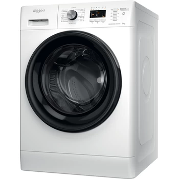 Whirlpool Maşină de spălat rufe Independent FFL 7038 B EE Alb Încărcare frontală D Perspective