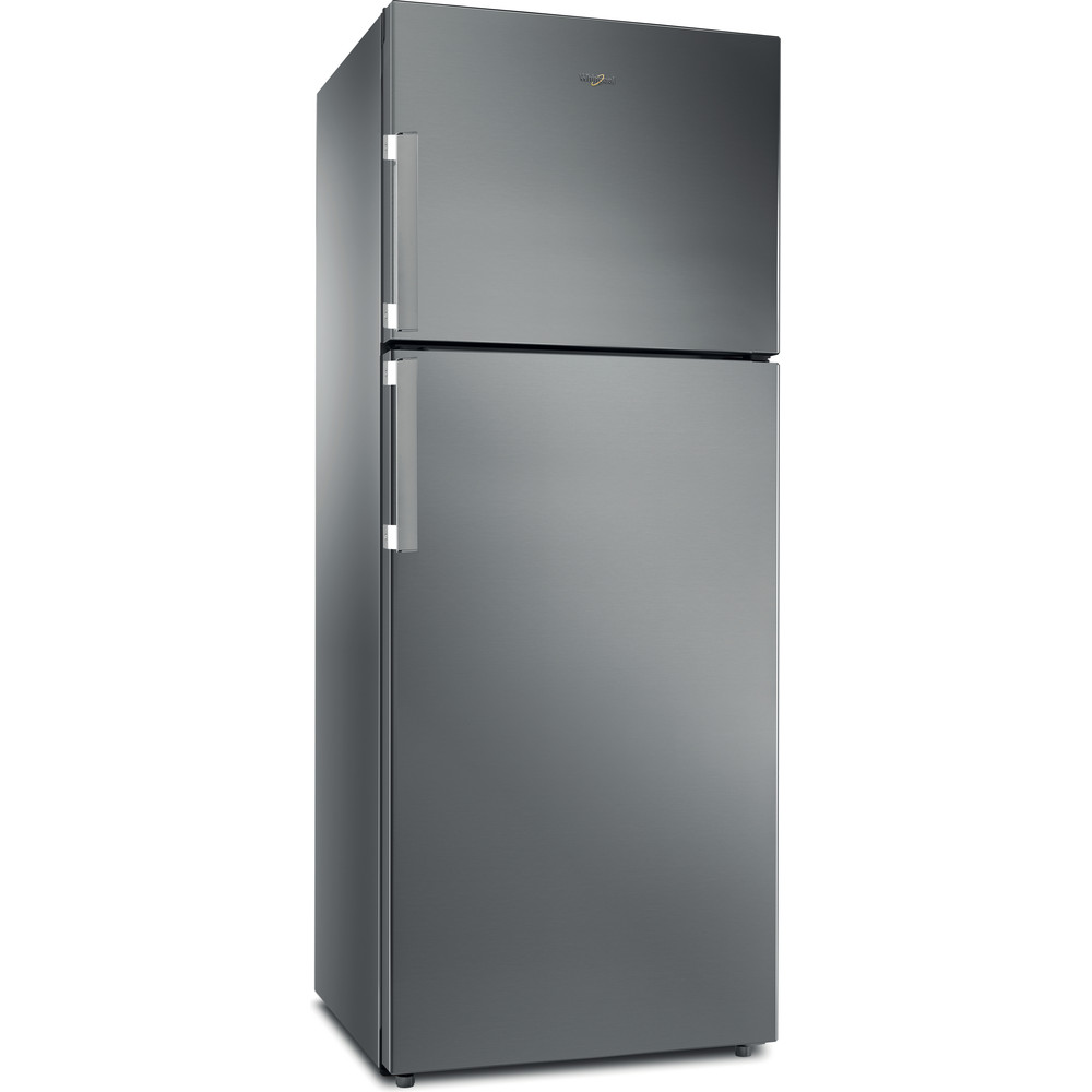Whirlpool مزيج ثلاجة / فريزر مفرد W7TI 8711 NFX UK EX إينوكس 2 doors Perspective