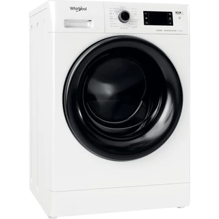 Whirlpool Maşină de spălat rufe cu uscător Independent FWDG 861483 WBV EE N Alb Încărcare frontală Perspective