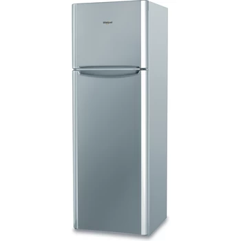 Whirlpool Combiné réfrigérateur congélateur Pose-libre W60TM 7110 S Argent 2 portes Perspective