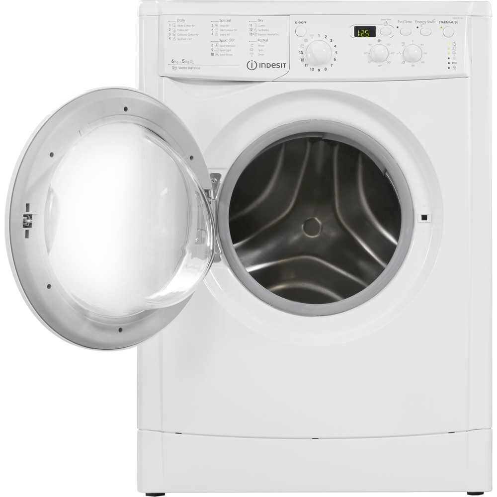 Indesit Ecotime IWDD 6105 B ECO Washer Dryer in White - IWDD 6105 B ECO UK