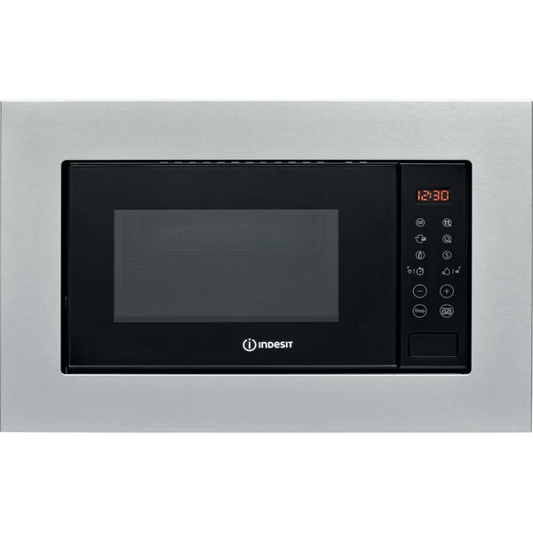 Indesit Microwave Built-in MWI 120 GX UK Stainless steel Electronic 20 MW+Grill function 800 Frontal