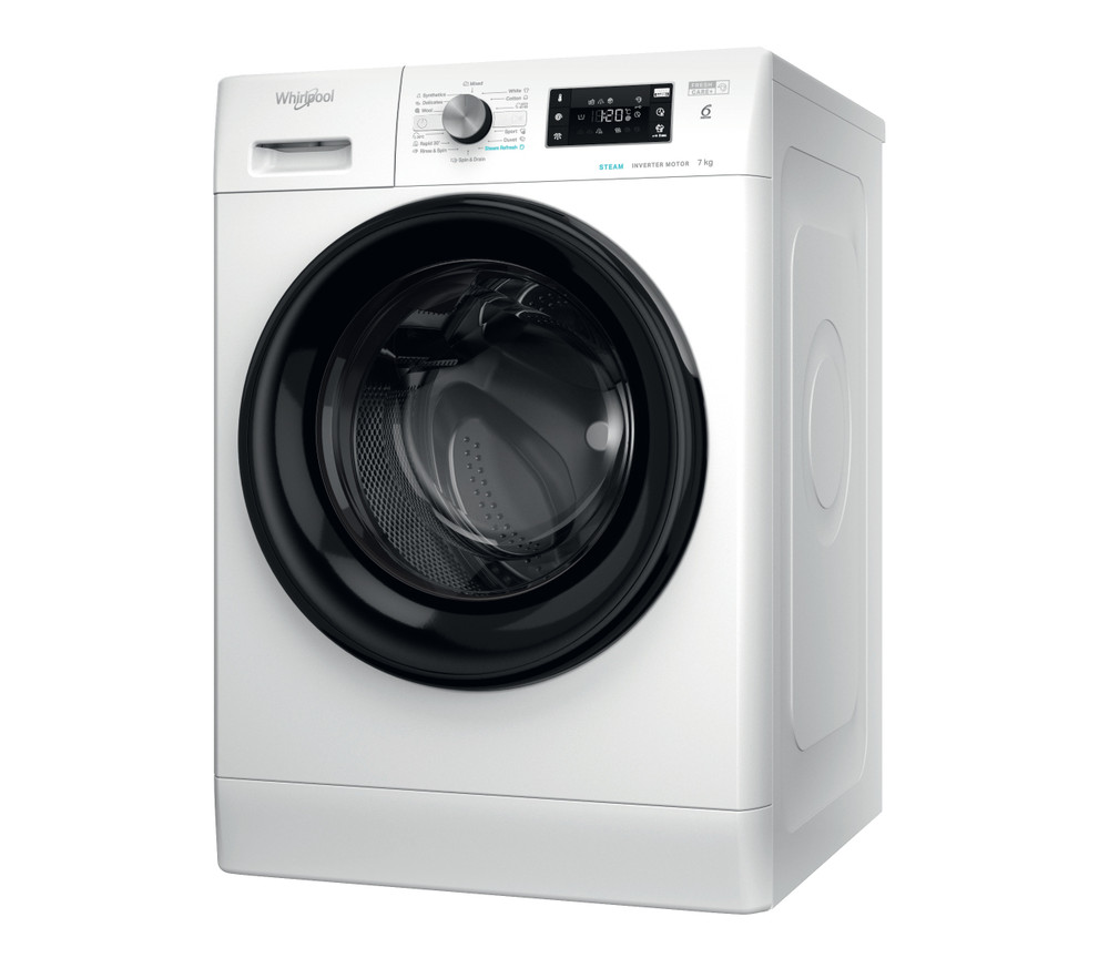 Whirlpool Washing machine Samostojeći FFB 7458 BV EE Bela Prednje punjenje B Perspective