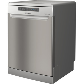 Indesit mašina za pranje suđa: slim, Inox boja
