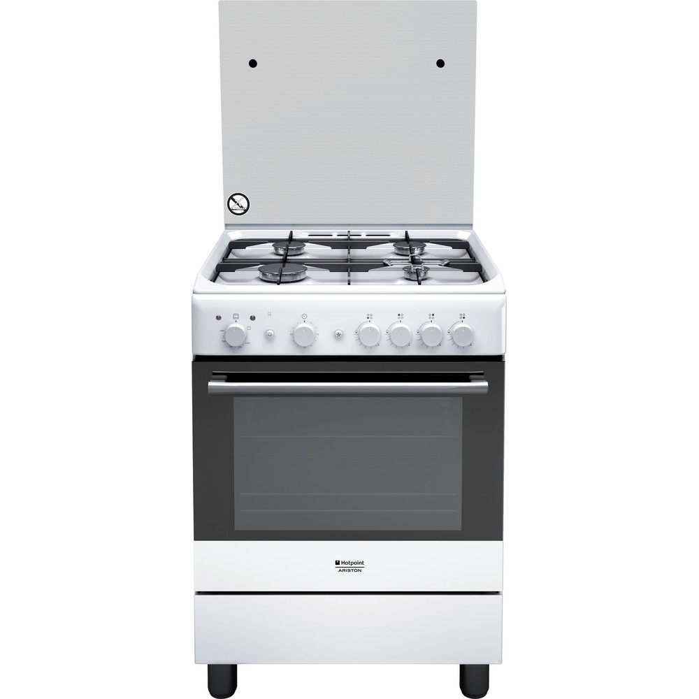 60 cm: Cucina a gas a libera installazione Hotpoint ...