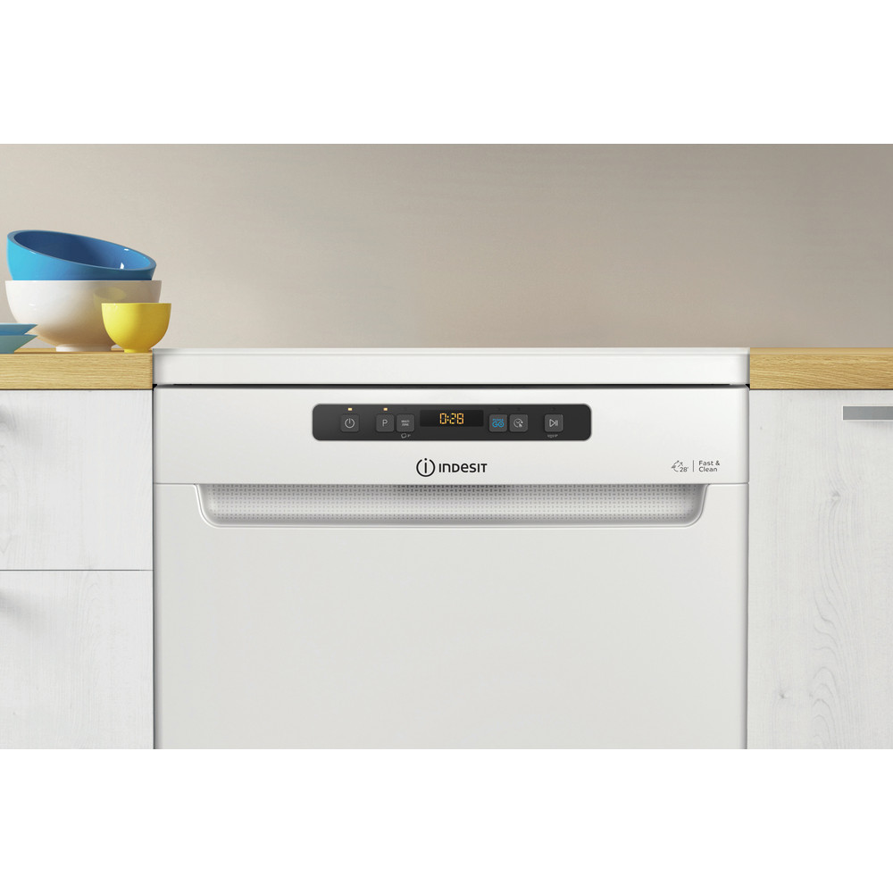 Lavevaisselle Indesit Gain de place 45cm, couleur blanche
