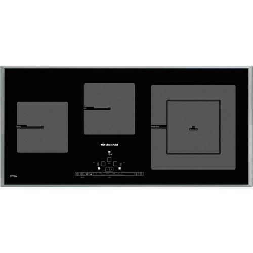 Kitchenaid Table de cuisson KHIP3 90400 Noir Induction vitroceramic Frontal