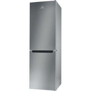 Indesit Kombinovaná chladnička s mrazničkou Voľne stojace LI8 S1E S Srtrieborná 2 doors Perspective
