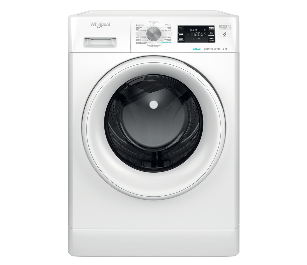 Whirlpool Vrijstaande Wasmachine: 8 Kg - FFBBE 8448 WEV | Whirlpool