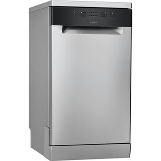 Whirlpool dishwasher: inox color, slimline - WSFE 2B19 X UK N
