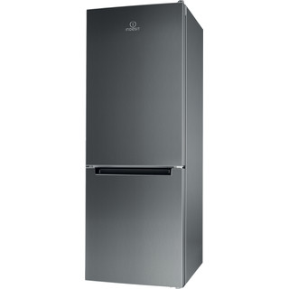 Indesit Kombinovaná chladnička s mrazničkou Volně stojící LI6 S1E X Nerez 2 doors Perspective