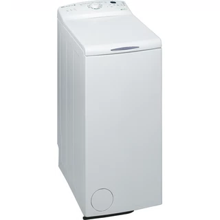 Whirlpool Tvättmaskin Fristående AWEco 7520 White Top loader A+ Perspective