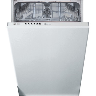 Εντοιχιζόμενο πλυντήριο πιάτων Indesit: λεπτό, λευκό χρώμα - DSIE 2B19