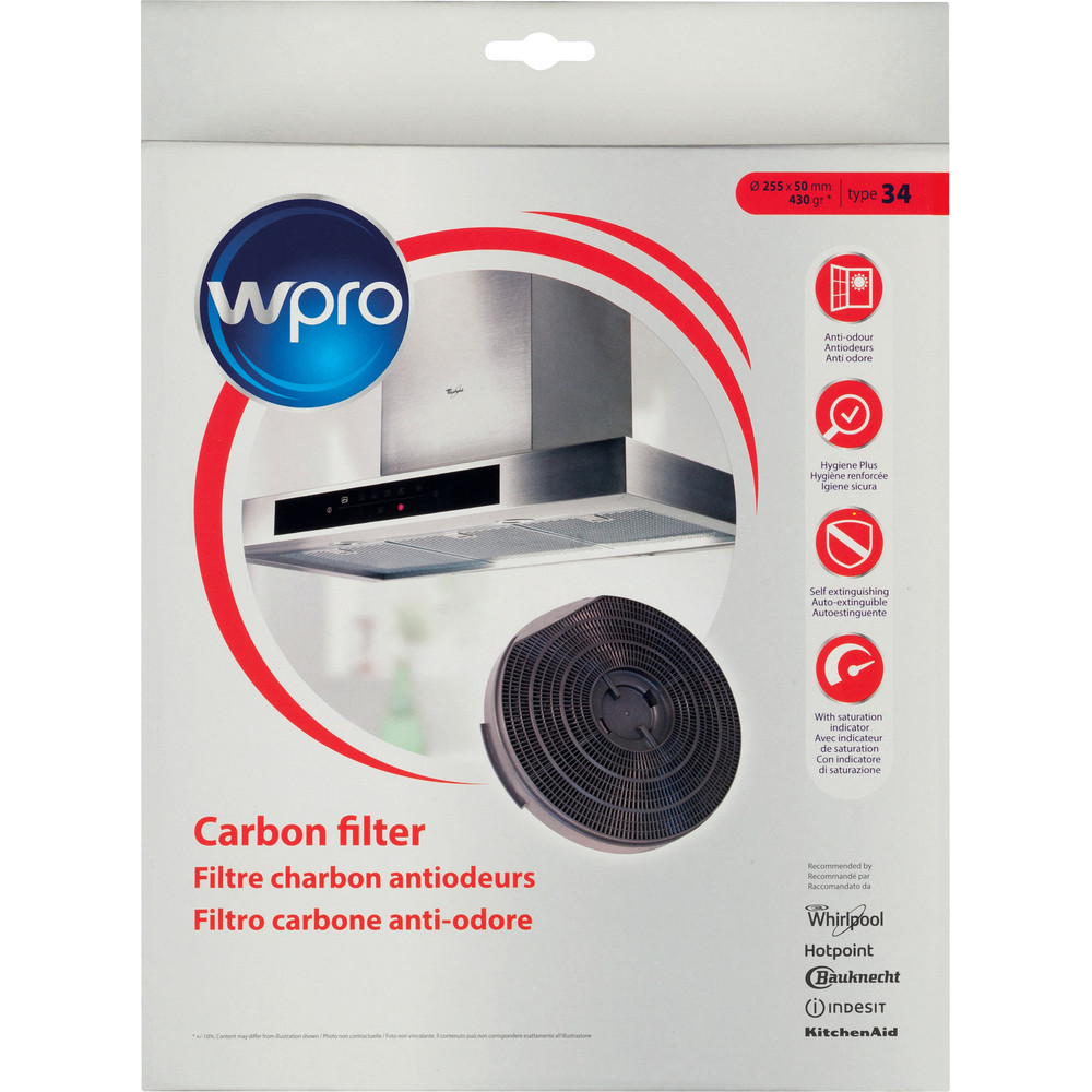 Carbon filter anti odour  Type 34