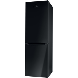 Indesit Холодильник с морозильной камерой Отдельно стоящий LI8 FF2 K Черный 2 doors Perspective