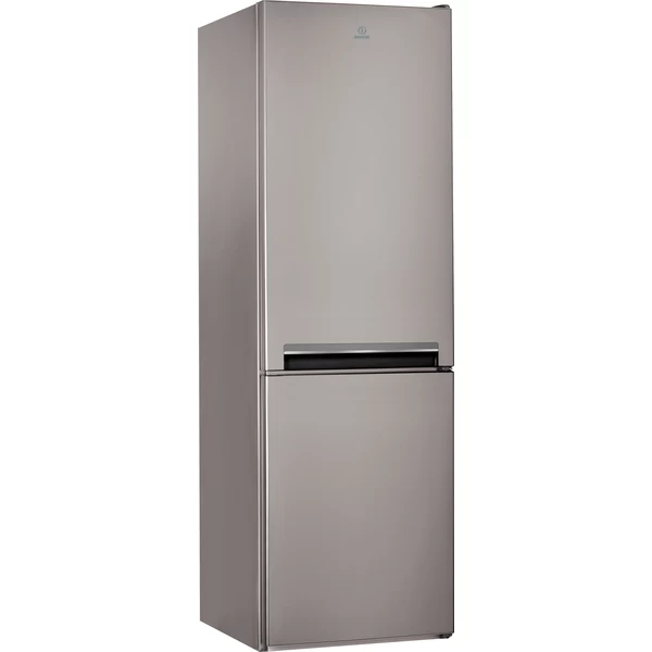 Indesit Kombinovaná chladnička s mrazničkou Volně stojící LI9 S2E X Nerez 2 doors Perspective