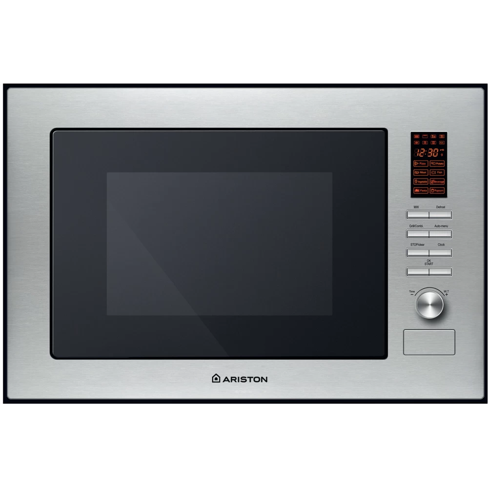Ariston Microwave Built-in MWA 222.1 X 60HZ Inox Mechanical and electronic 25 MW+Grill function 900 Frontal