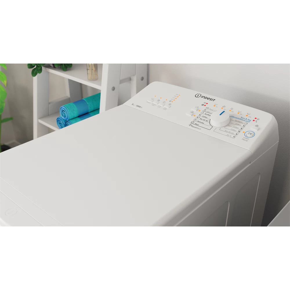 Indesit Πλυντήριο ρούχων Ελεύθερο BTW L50300 EU/N Λευκό Top loader D Lifestyle perspective