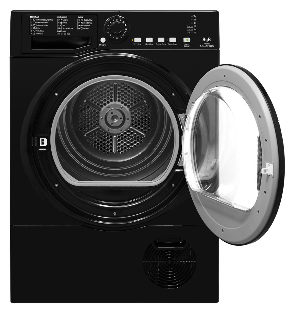 Hotpoint Aquarius TCFS 83B GK.9 Tumble Dryer - Black | Hotpoint