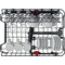 Whirlpool Trauku mazgājamā mašīna Brīvi stāvošs WSFO 3O23 PF X Brīvi stāvošs E Perspective