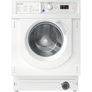Indesit Washing machine Built-in BI WMIL 71252 UK N White Front loader E Frontal
