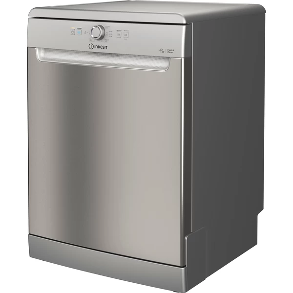 Indesit Dishwasher Free-standing DFE 1B19 X UK Free-standing F Perspective