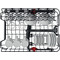 Whirlpool Trauku mazgājamā mašīna Iebūvējams WSBO 3O34 PF X Half-integrated D Frontal
