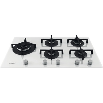 Whirlpool Piano cottura GOA 9523/WH Bianco GAS Frontal top down