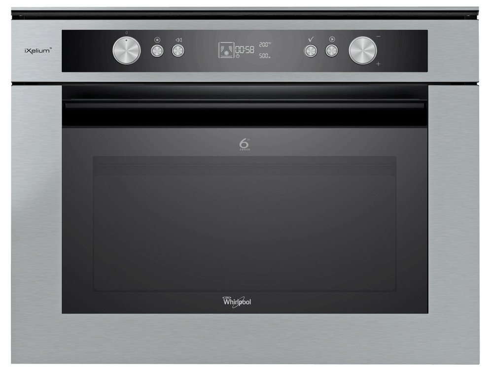 Whirlpool Microwave Built-in AMW 834/IXL Stainless steel Electronic 40 MW+Grill function 900 Frontal