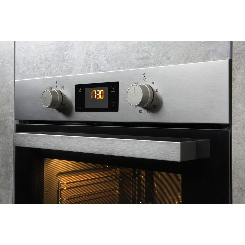 Hotpoint built in electric oven inox, self cleaning SA3 340 H IX