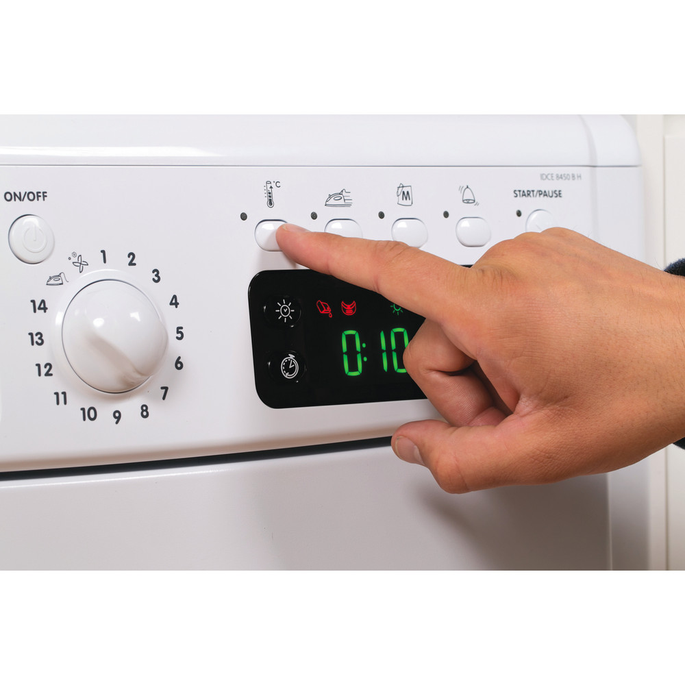 Indesit EcoTime IDCE 8450 B H Tumble Dryer in White - IDCE 8450 B H UK