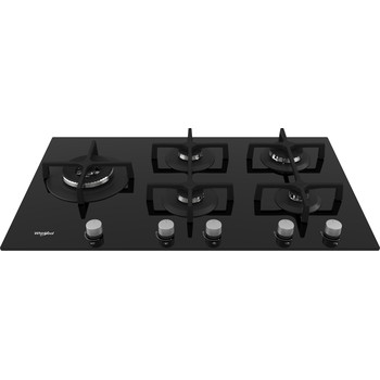 Whirlpool Piano cottura GOA 9523/NB Nero GAS Frontal top down