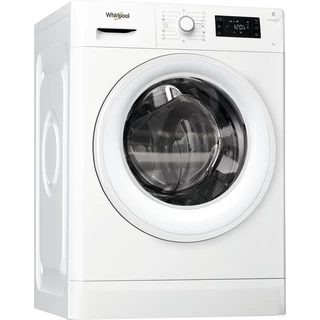 Whirlpool Máquina de lavar roupa Livre Instalação FWG71284W EU Branco Carga Frontal A+++ Perspective