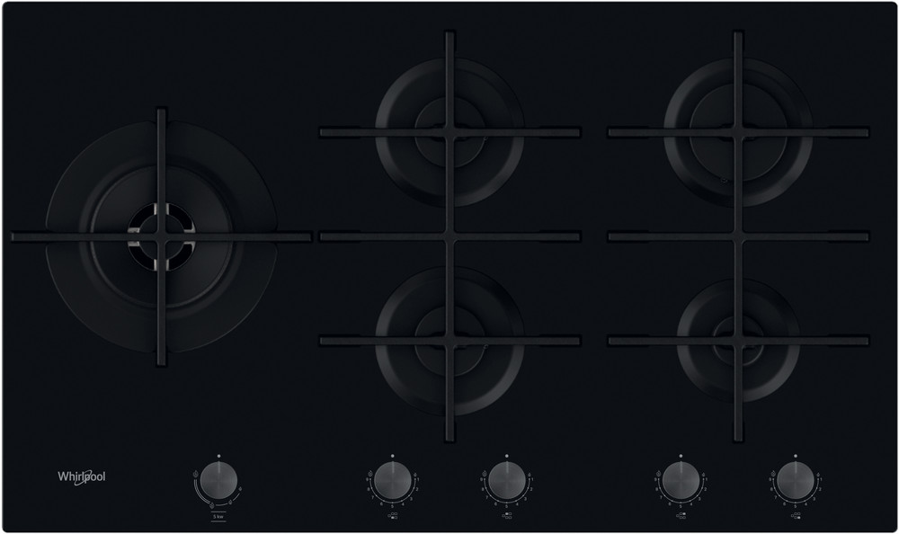 Black gas deals hob 5 burner