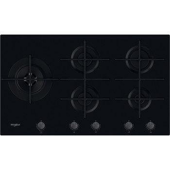 Whirlpool Piano cottura GOWL 958/NB Nero GAS Frontal