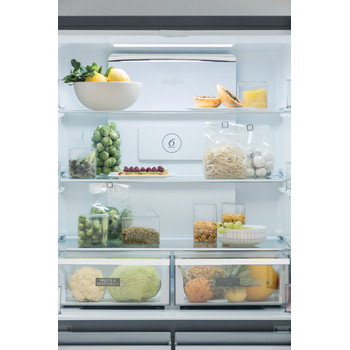 Réfrigérateur américain Whirlpool: couleur inox - WQ9 B1L