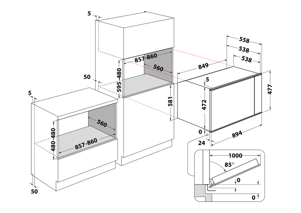 MULTIFUNCTION STANDARD OVEN 90 CM KOFCS 60900 KitchenAid UK