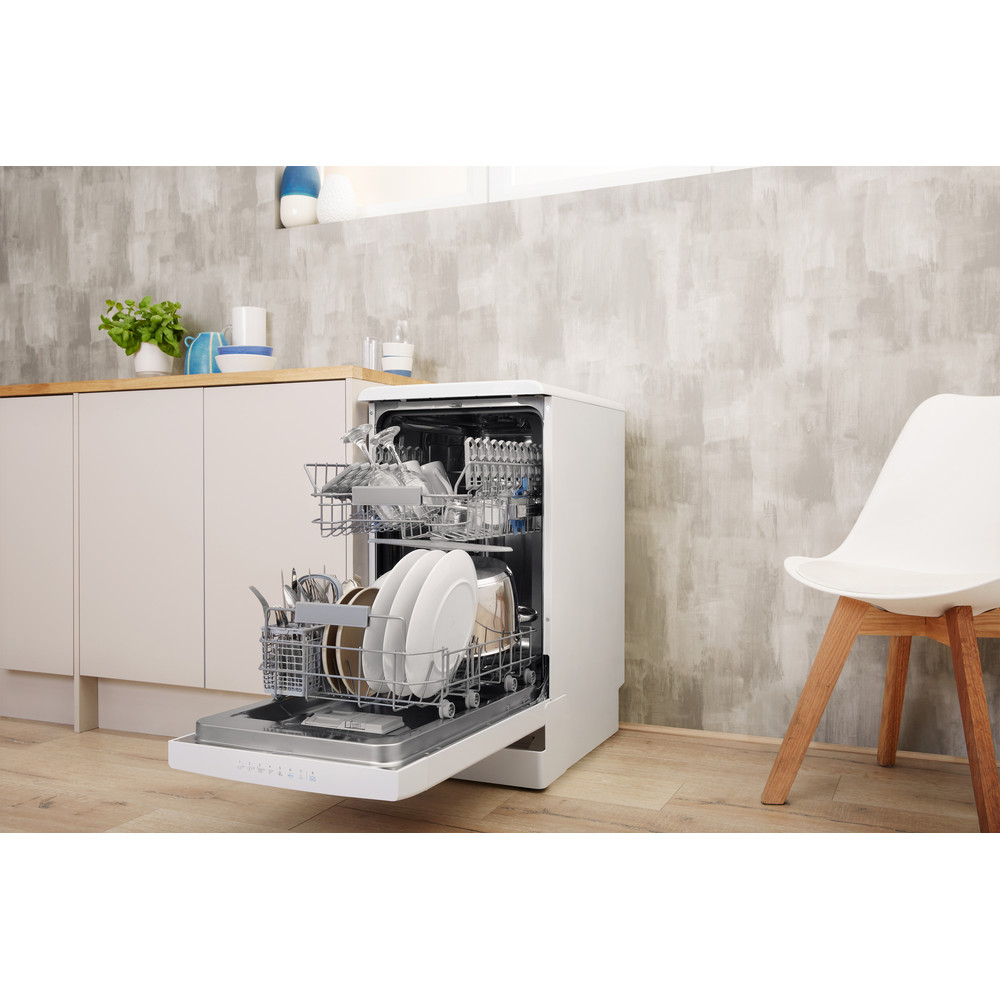 Lavevaisselle Indesit 45cm, couleur blanche
