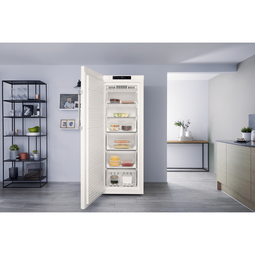 Congelador Vertical De Livre Instalacao Hotpoint Cor Branca