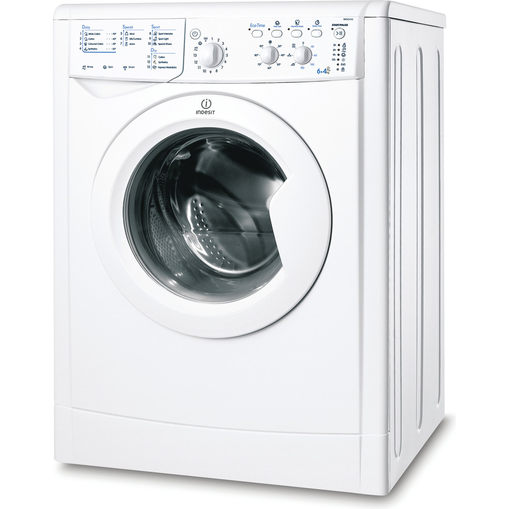 Indesit Ecotime Iwdc 6105 Washer Dryer In White Indesit