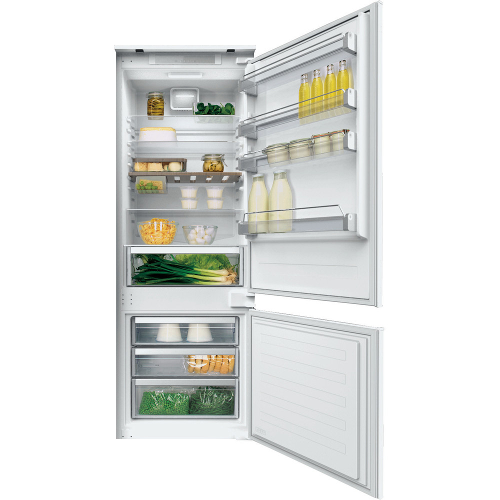 Combiné réfrigérateur-congélateur CoolArt 79 L, capacité : 79l, CEE F, compartiment congélateur : 9l, 2 niveaux, Tiroir à légumes, 2  compartiments de porte, faible niveau sonore : 41 dB