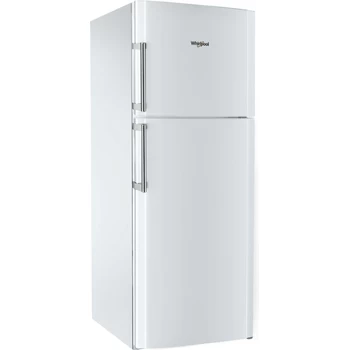 Whirlpool Combiné réfrigérateur congélateur Pose-libre TDC 8010 H W Blanc 2 portes Perspective
