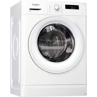 Whirlpool Wasmachine Vrijstaand FWF81683W EU Wit Voorlader A+++ Perspective