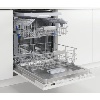 Indesit Dishwasher Built-in DIO 3T131 FE UK Full-integrated D Perspective open
